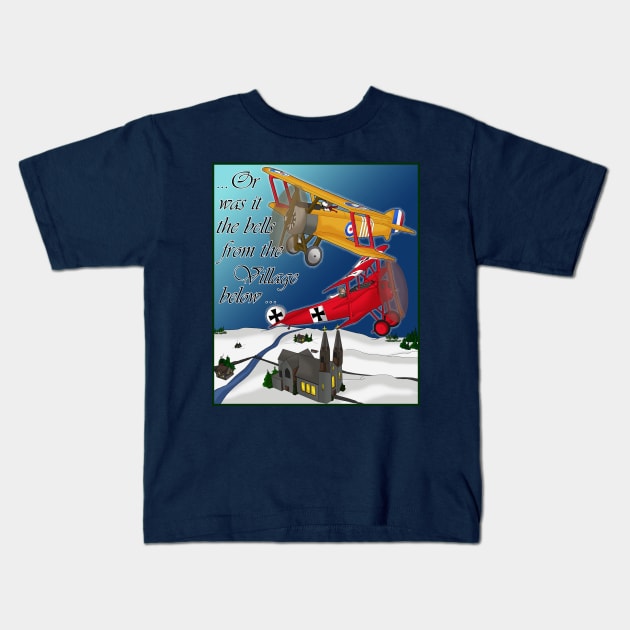 Christmas Bells Kids T-Shirt by lytebound